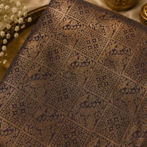 Royal Violet Zari Elegance Saree